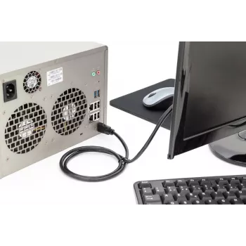 DIGITUS HDMI Premium High Speed laidas, A tipo M/M, 5m su Ethernet, Ultra HD 60p juodas