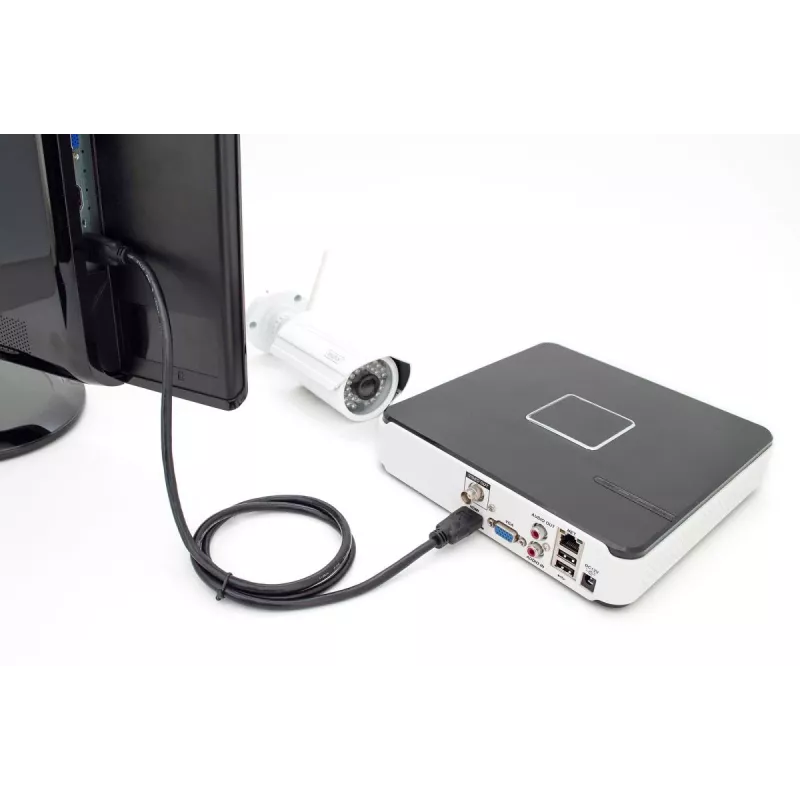 DIGITUS HDMI Premium High Speed laidas, A tipo M/M, 5m su Ethernet, Ultra HD 60p juodas