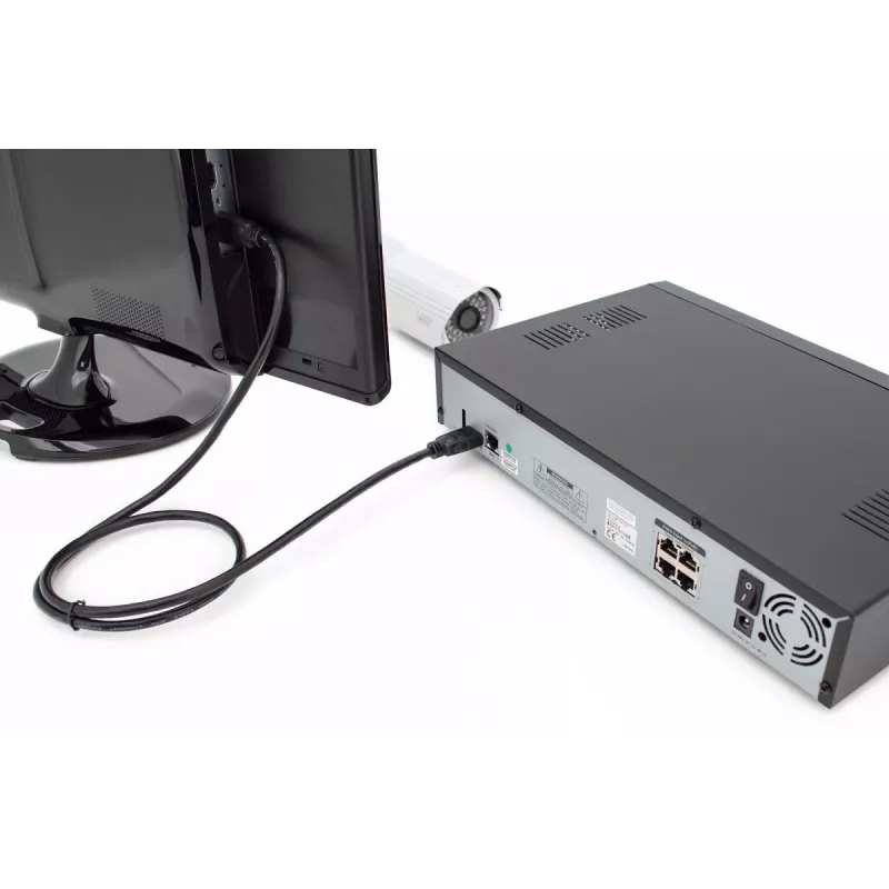 DIGITUS HDMI Premium High Speed laidas, A tipo M/M, 5m su Ethernet, Ultra HD 60p juodas