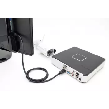 DIGITUS HDMI Premium High Speed jungiamasis laidas, tipas A M/M, 3 m su Ethernet, Ultra HD 60p, juodas