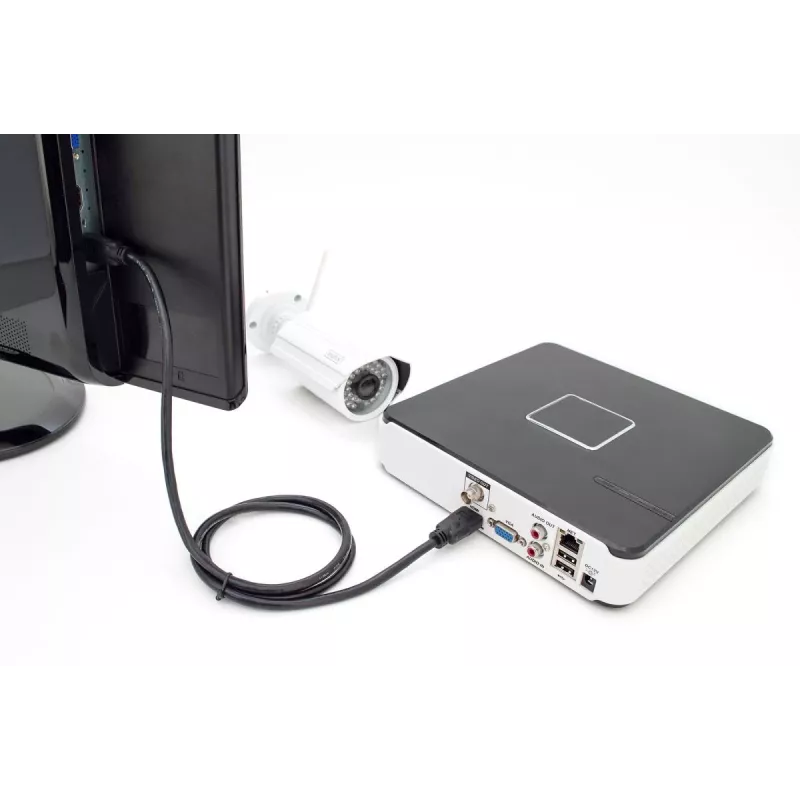 DIGITUS HDMI Premium High Speed jungiamasis laidas, tipas A M/M, 3 m su Ethernet, Ultra HD 60p, juodas