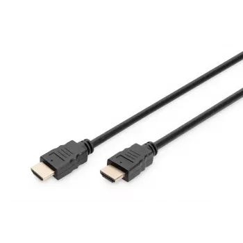 HDMI laidas DIGITUS Premium High Speed, A tipo M/M, 1 m, su Ethernet, Ultra HD 60p, juodas