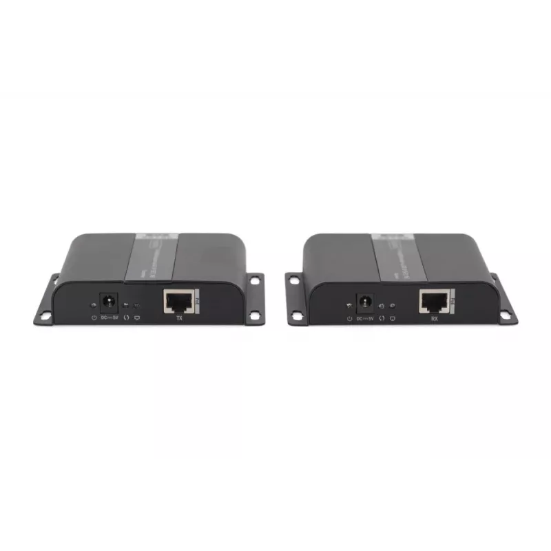 DIGITUS 4K HDMI prailgintuvų rinkinys per IP/CAT 5, 6 (120 m) su PoE maitinimu, UHD 4K/30Hz