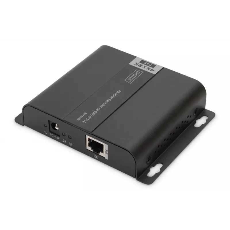 DIGITUS 4K HDMI imtuvas per IP/CAT 5, 6 (120 m), maitinamas PoE