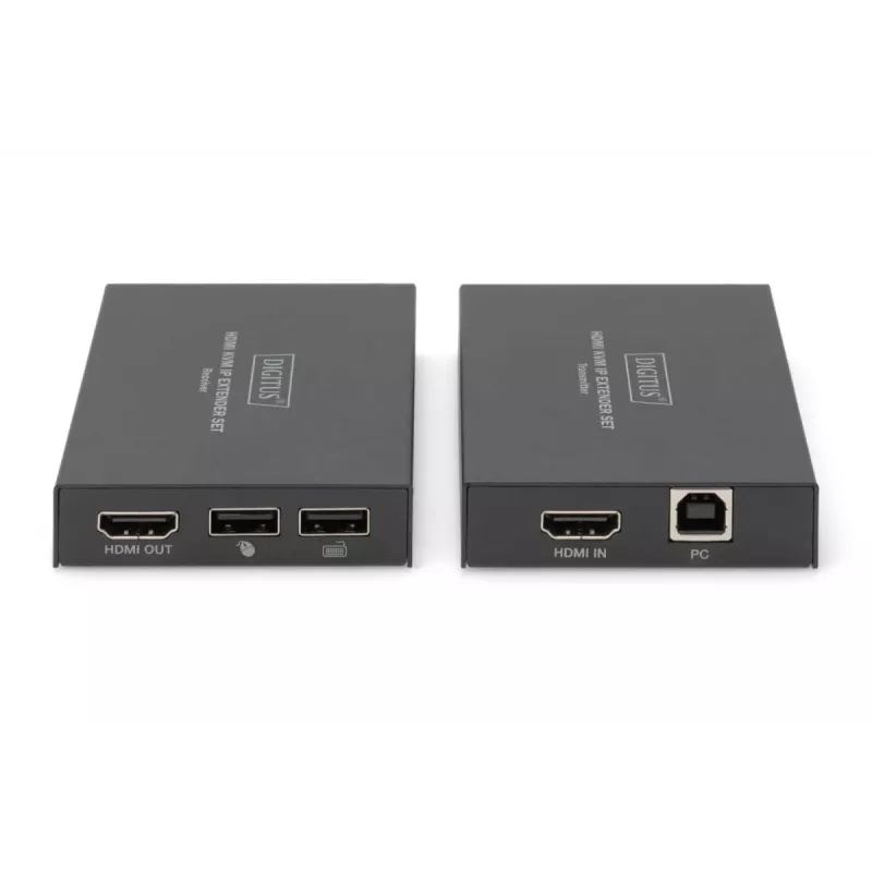 AV siųstuvas ir imtuvas, Digitus HDMI KVM IP Extender Set, 1920 x 1200 pikselių, 150 m