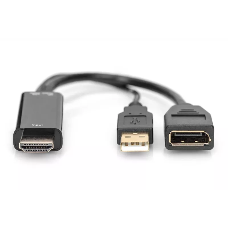 Digitus 4K HDMI adapteris HDMI į DisplayPort 0,2 m