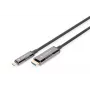 DIGITUS USB-C į HDMI AOC adapterio laidas 20 m, HDMI 2.0, 4K@60Hz, juodas
