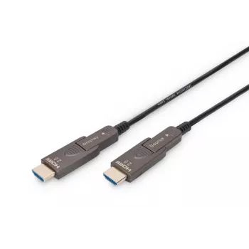 Digitus 4K HDMI AOC hibridinis šviesolaidinis kabelis 10 m, vyriškas į vyrišką, 18 Gbit/s
