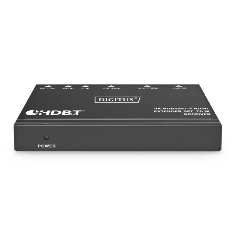 DIGITUS 4K HDBaseT ilgintuvų rinkinys 70 m PoC RS232 IR juodas