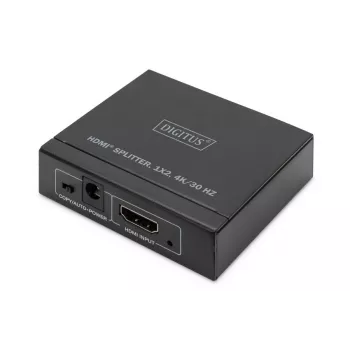 DIGITUS 4K HDMI skirstytuvas 1x2, 4K/30Hz, juodas