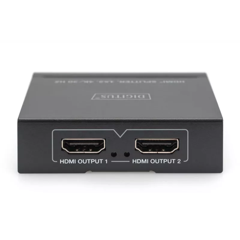 DIGITUS 4K HDMI skirstytuvas 1x2, 4K/30Hz, juodas