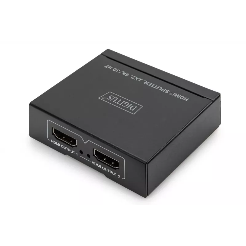 DIGITUS 4K HDMI skirstytuvas 1x2, 4K/30Hz, juodas
