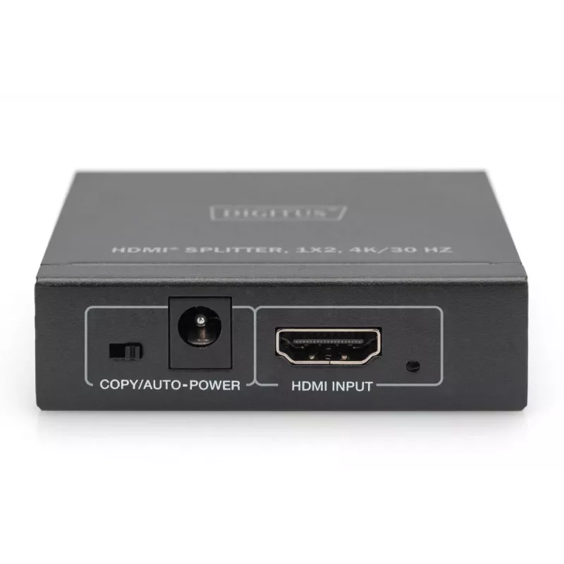 DIGITUS 4K HDMI skirstytuvas 1x2, 4K/30Hz, juodas