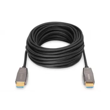 HDMI AOC hibridinis šviesolaidinis laidas DIGITUS, A tipo kištukai, 20 m, UHD 8K@60Hz, CE, juodas