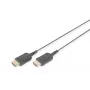 DIGITUS HDMI High Speed aktyvus laidas, A tipo, HighFlex M/M, 2,0 m, 4K Ultra HD@30Hz, CE, aukso juodas