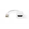 DIGITUS ASSMANN Mini DisplayPort – HDMI adapteris, aktyvus, 20 cm, 4K @ 60 Hz, baltas