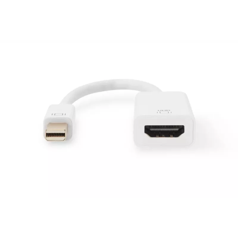 DIGITUS ASSMANN Mini DisplayPort – HDMI adapteris, aktyvus, 20 cm, 4K @ 60 Hz, baltas