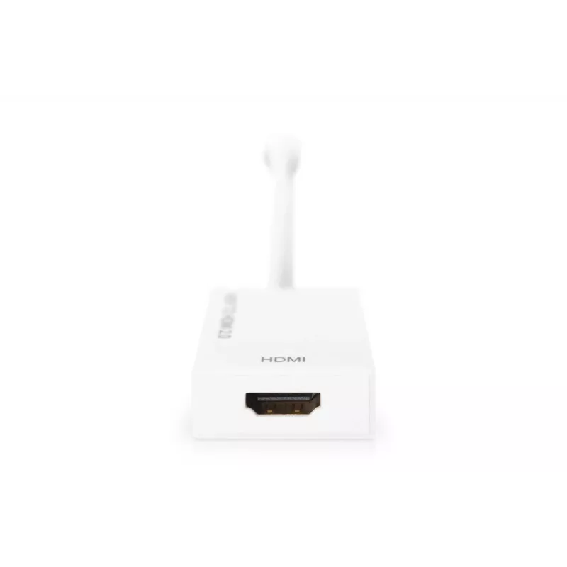DIGITUS ASSMANN Mini DisplayPort – HDMI adapteris, aktyvus, 20 cm, 4K @ 60 Hz, baltas