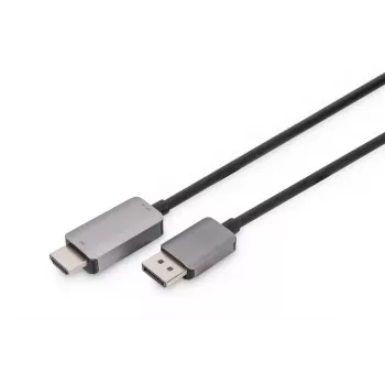 DIGITUS DP į HDMI adapterio laidas 8K 60Hz, aliuminio korpusas, juodas, 2 m