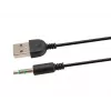 Garsiakalbiai Equip Stereo 2.0, 2.0 kanalų, laidiniai, 3 W, 80–20 Hz, 40 Ω, juoda, balta