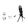 Equip Mini stalinis mikrofonas, -30 dB, 30–16000 Hz, 2200 Ω, laidinis, 3,5 mm lizdas