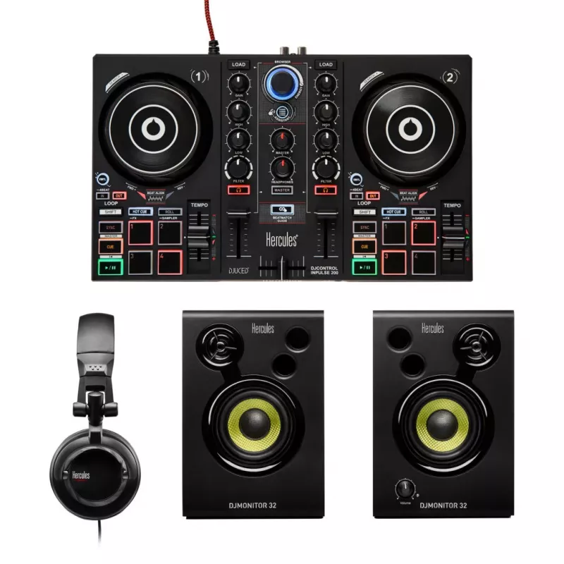 Hercules DJLearning Kit skaitmeninė vinilinė sistema (DVS) juoda