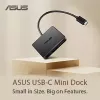 ASUS USB-C Mini Dock laidinis USB 3.2 Gen 2 (3.1 Gen 2) Type-C juodas