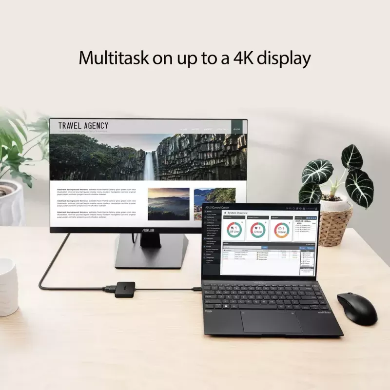 ASUS USB-C Mini Dock laidinis USB 3.2 Gen 2 (3.1 Gen 2) Type-C juodas