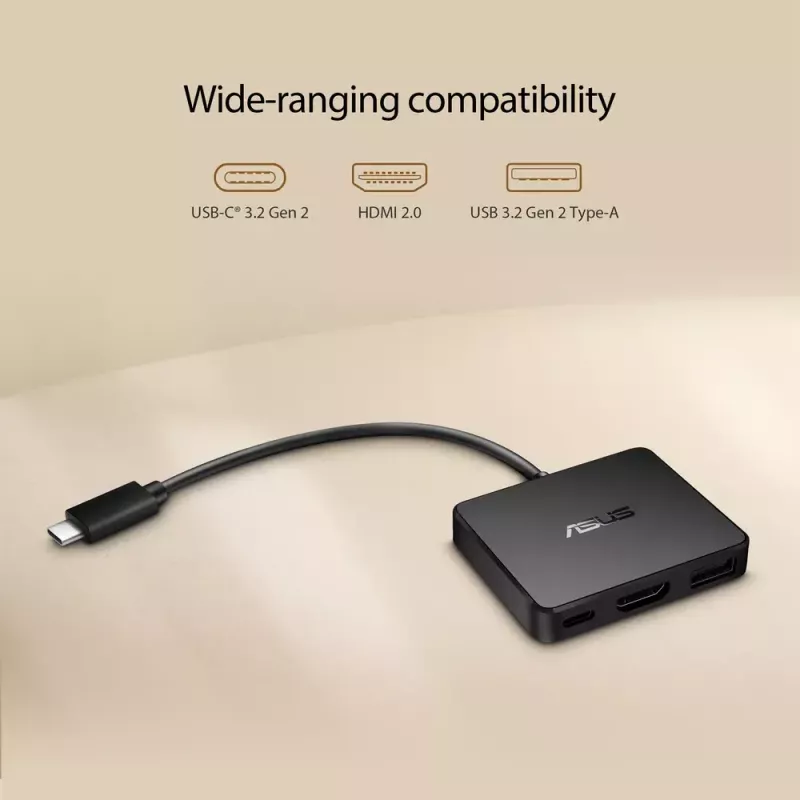 ASUS USB-C Mini Dock laidinis USB 3.2 Gen 2 (3.1 Gen 2) Type-C juodas