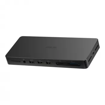 Dokavimo stotelė ASUS DC500 Thunderbolt 4, trys 4K ekranai, 150W PD, 2x HDMI 2.1, 2x USB-A, 2x USB 2.0, RJ-45, MicroSD