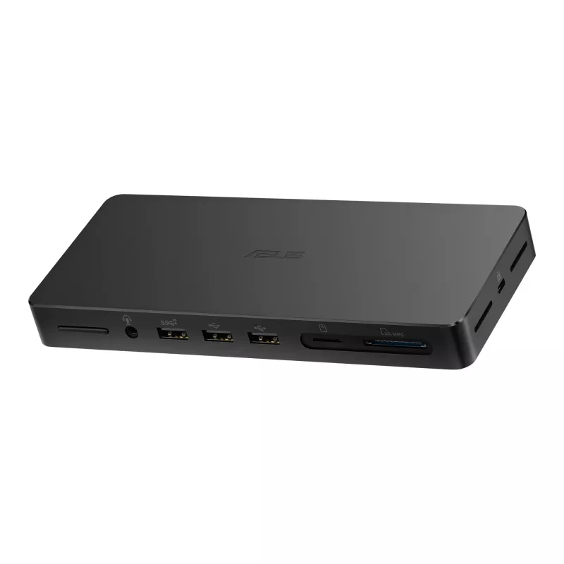 Dokavimo stotelė ASUS DC500 Thunderbolt 4, trys 4K ekranai, 150W PD, 2x HDMI 2.1, 2x USB-A, 2x USB 2.0, RJ-45, MicroSD