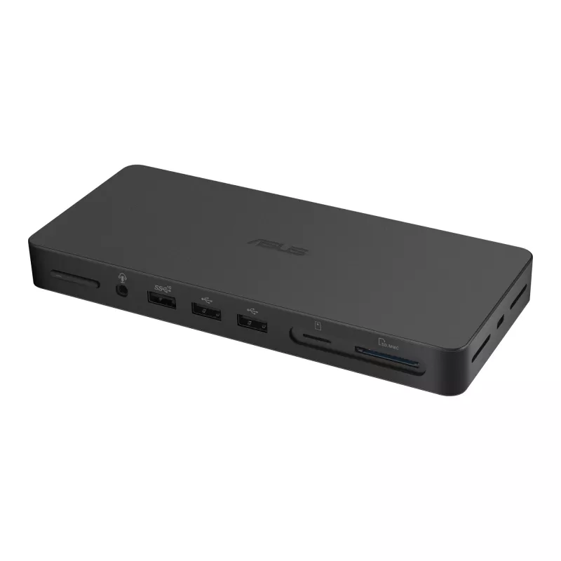 Dokavimo stotelė ASUS DC500 Thunderbolt 4, trys 4K ekranai, 150W PD, 2x HDMI 2.1, 2x USB-A, 2x USB 2.0, RJ-45, MicroSD