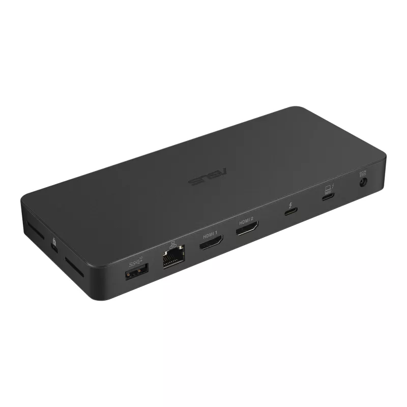 Dokavimo stotelė ASUS DC500 Thunderbolt 4, trys 4K ekranai, 150W PD, 2x HDMI 2.1, 2x USB-A, 2x USB 2.0, RJ-45, MicroSD