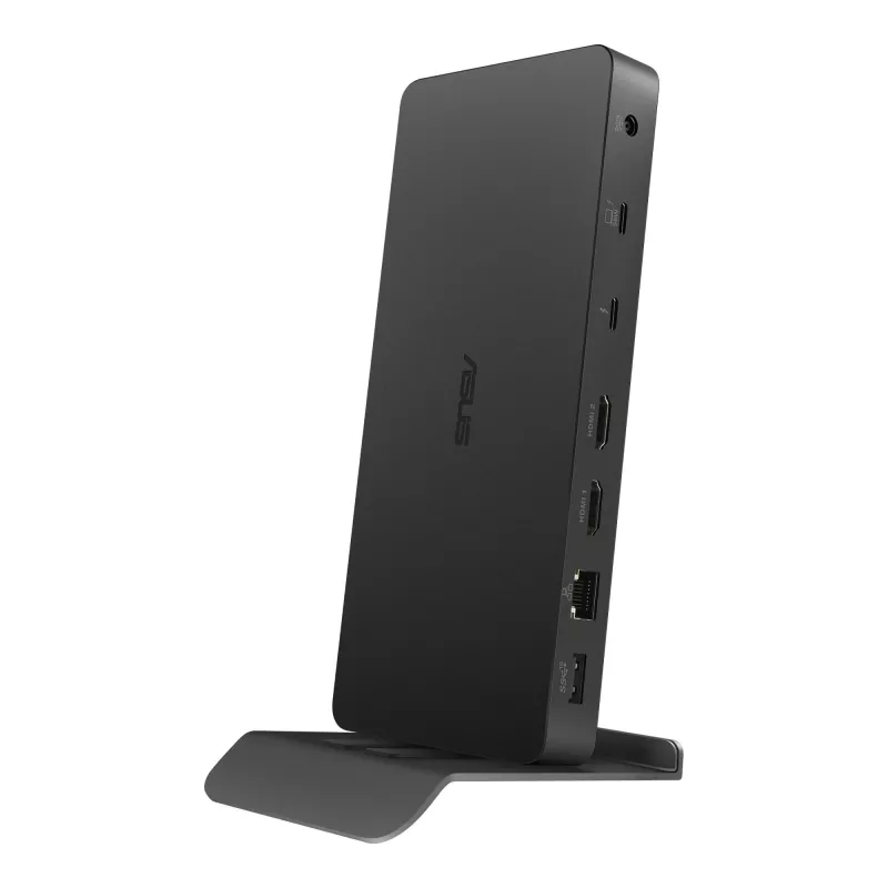 Dokavimo stotelė ASUS DC500 Thunderbolt 4, trys 4K ekranai, 150W PD, 2x HDMI 2.1, 2x USB-A, 2x USB 2.0, RJ-45, MicroSD