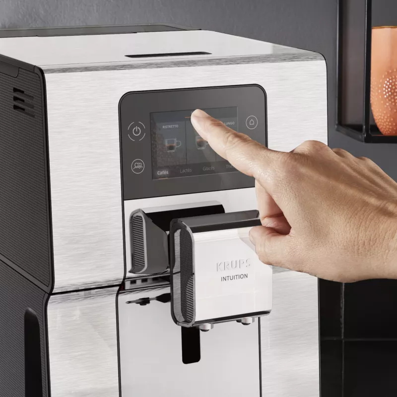 Krups Intuition Experience+ EA877D10 kavos aparatas - pilnai automatinis espreso aparatas su malūnėliu, 3 L