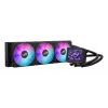 ASUS ROG Ryujin III 360 ARGB Extreme skysčio aušintuvas 360 mm, 3x12 cm ventiliatoriai, LCD ekranas, juodas