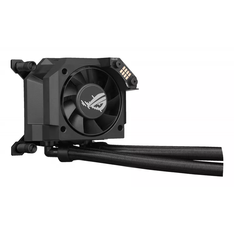 ASUS ROG Ryujin III 360 ARGB Extreme skysčio aušintuvas 360 mm, 3x12 cm ventiliatoriai, LCD ekranas, juodas
