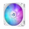 Skystas aušintuvas ASUS ROG Strix LC III 360 ARGB White Edition — 360 mm radiatorius, 3x 120 mm ventiliatoriai, LCD vandens blokas, PWM