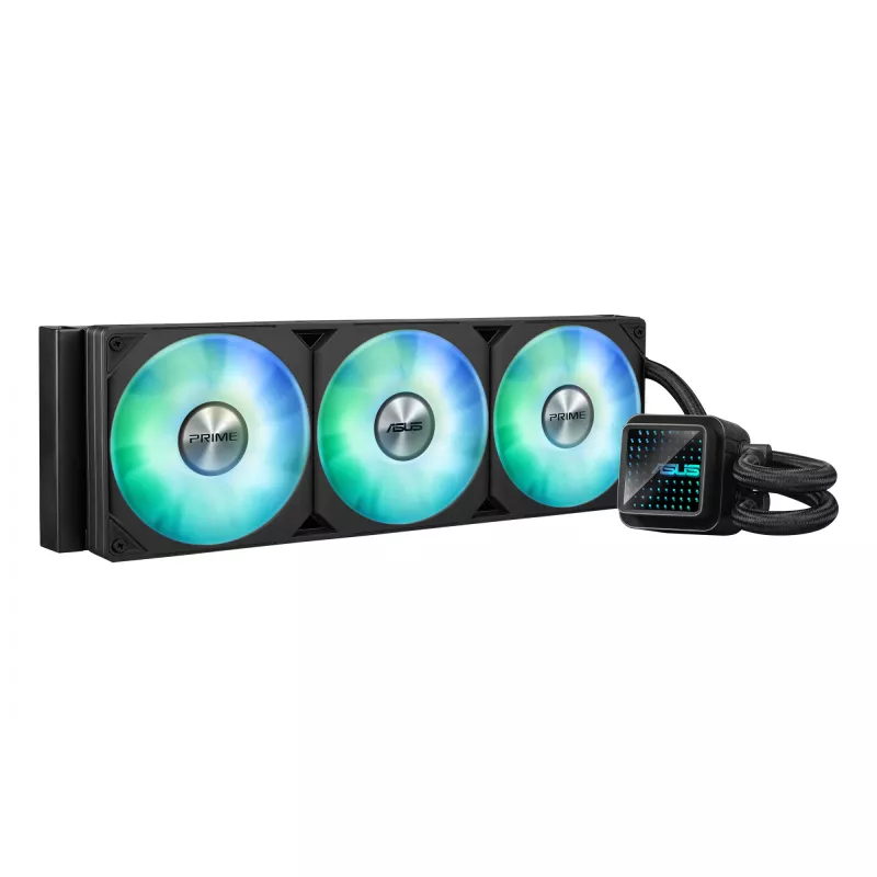 ASUS Prime LC 360 ARGB vandens aušintuvas 360 mm, 3x 120 mm ARGB ventiliatoriai, juodas