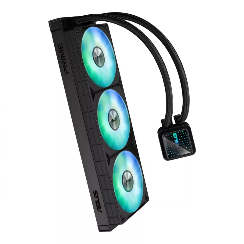 ASUS Prime LC 360 ARGB vandens aušintuvas 360 mm, 3x 120 mm ARGB ventiliatoriai, juodas