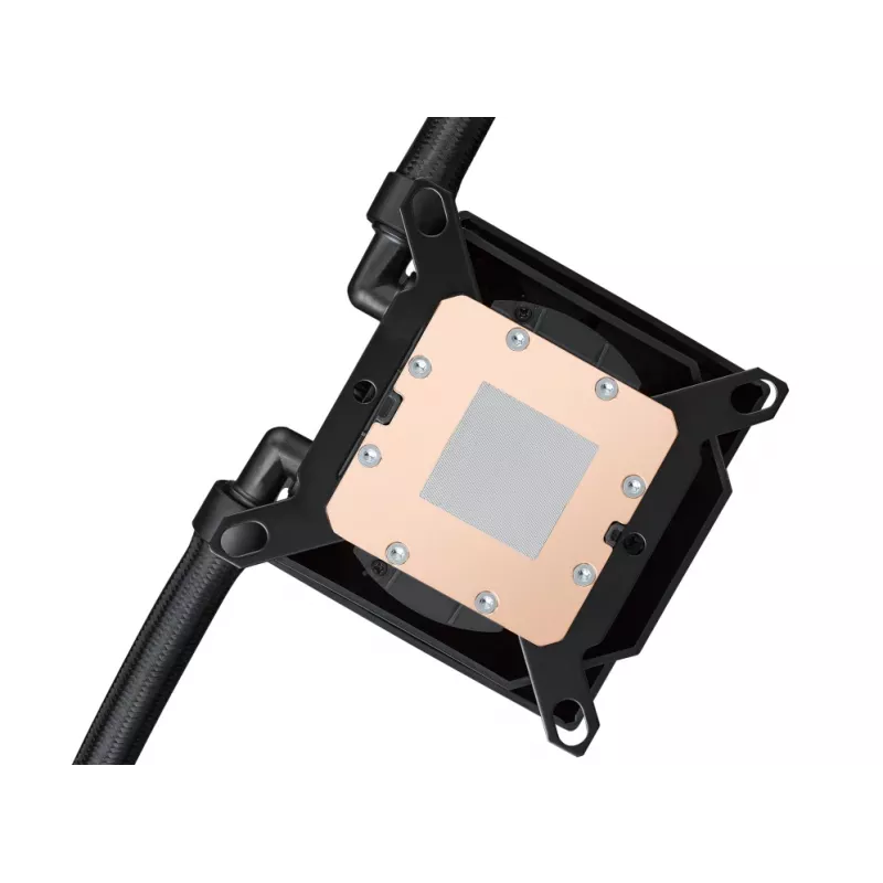 ASUS ROG Ryujin III 240 ARGB skystas aušinimo komplektas procesoriui 240 mm, 2x120 mm ARGB ventiliatoriai, 3,5 col. LCD ekranas, juoda