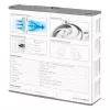 ARCTIC BioniX P140 (Pilka/Balta) – slėgiui optimizuotas 140 mm žaidimų ventiliatorius su PWM PST