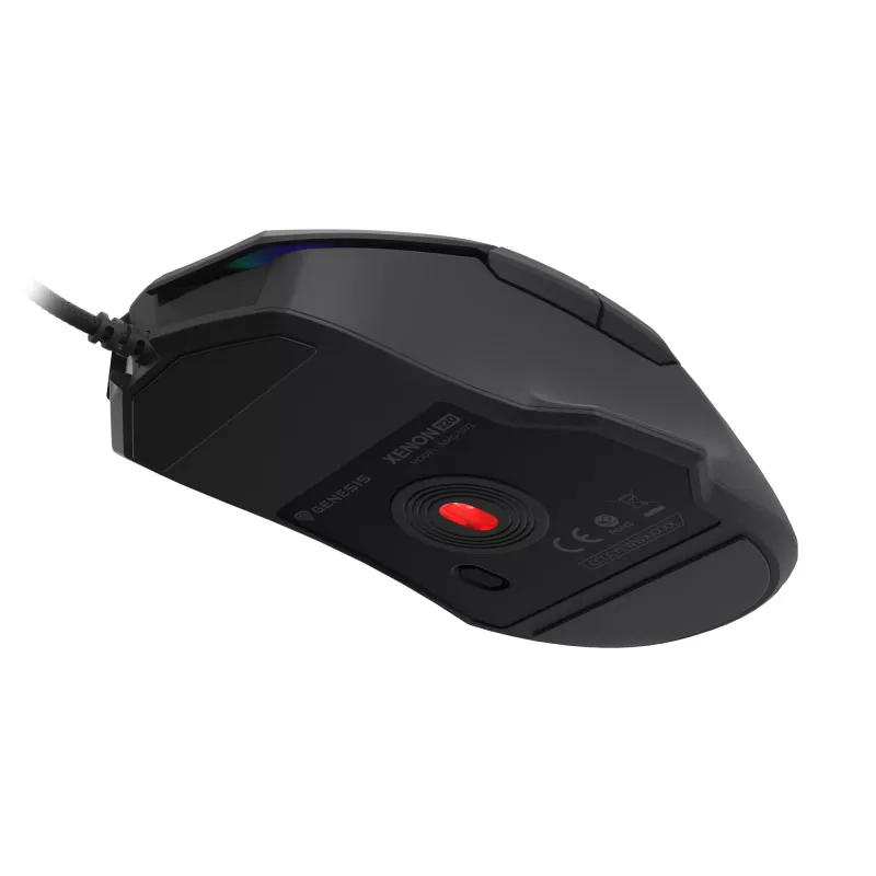 GENESIS Xenon 220 G2 pelė žaidimams Ambidekstrinė USB Type-A Optinė 12800 DPI