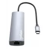 Manhattan USB-C Dock/Hub su kortelių skaitytuvu, 5 prievadai: Ethernet, HDMI, USB-A (x2) ir USB-C, su Power Delivery (PD) 100W