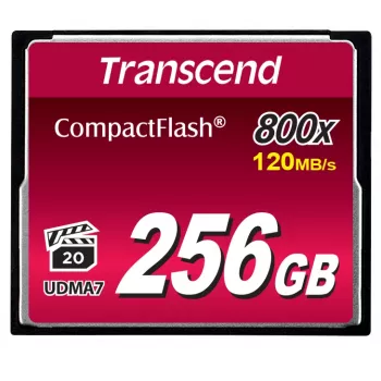 TRANSCEND CompactFlash 800 256GB 800x atminties kortelė