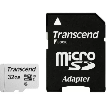 Transcend 32GB microSDHC atminties kortelė TS32GUSD300S-A