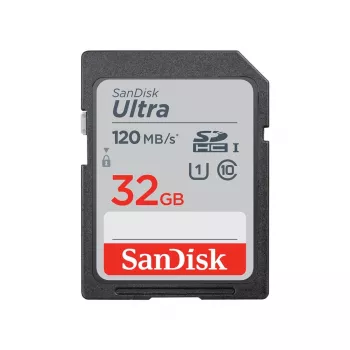 WESTERN DIGITAL SanDisk Ultra 32GB SDHC atminties kortelė, 10 klasė, UHS-I, 120MB/s, 3 vnt. pakuotė (SDSDUN4-032G-GN6IM)