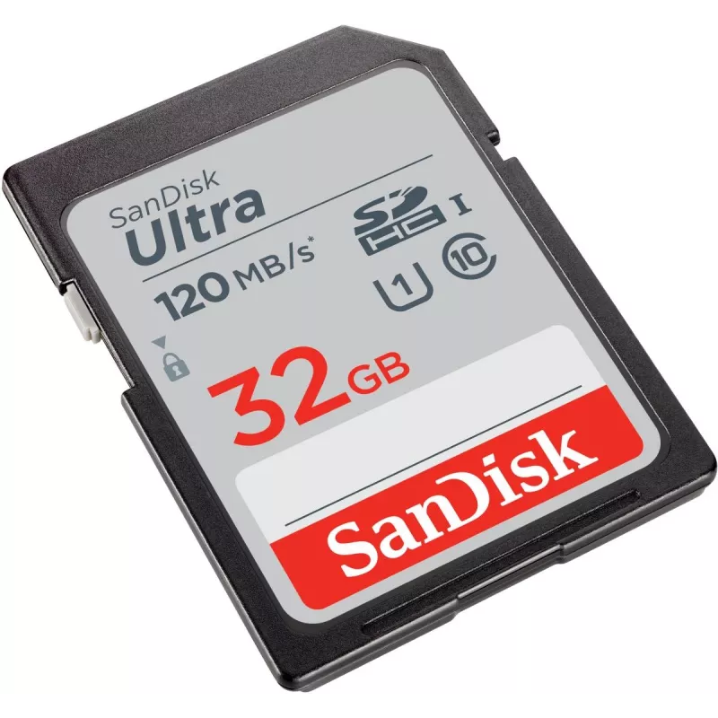 WESTERN DIGITAL SanDisk Ultra 32GB SDHC atminties kortelė, 10 klasė, UHS-I, 120MB/s, 3 vnt. pakuotė (SDSDUN4-032G-GN6IM)