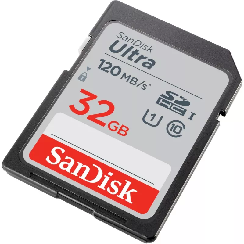 WESTERN DIGITAL SanDisk Ultra 32GB SDHC atminties kortelė, 10 klasė, UHS-I, 120MB/s, 3 vnt. pakuotė (SDSDUN4-032G-GN6IM)