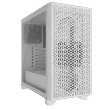 CORSAIR 3000D AIRFLOW baltas vidutinis bokštinis kompiuterio korpusas